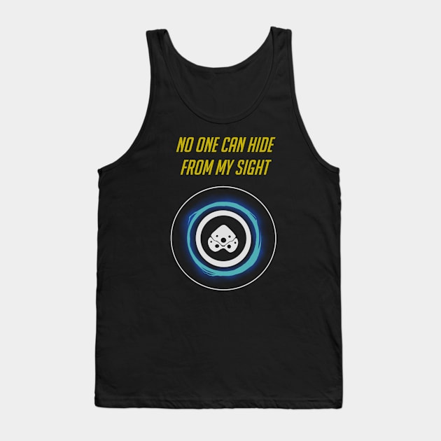 No one can hide from my sight - English Tank Top by Notorious Steampunk